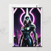 Carte Postale Alien Raven 22 (Devant / Derrière)