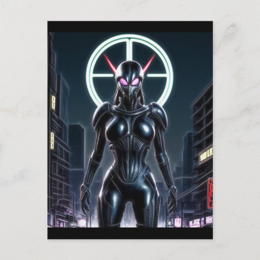 Carte Postale Alien Raven 24 (Devant)