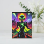 Carte Postale Alien Raven 26 (Debout devant)