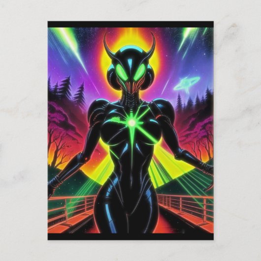 Carte Postale Alien Raven 26 (Devant)