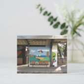 Carte Postale Alien spatial de la station Hakui : Ishikawa, Japo (Debout devant)