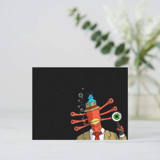 Carte postale "Alien suspect" (Debout devant)