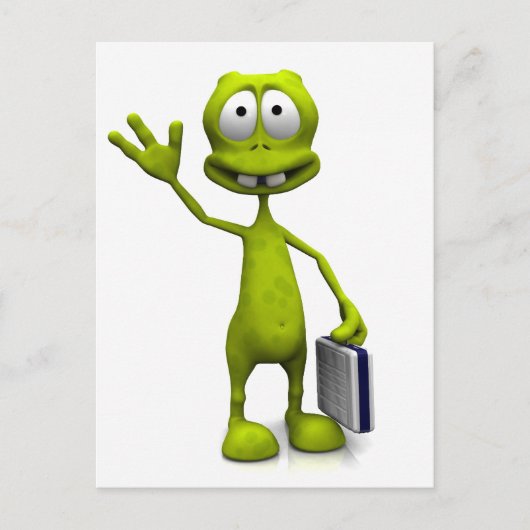 Carte Postale Alien Toon (Devant)