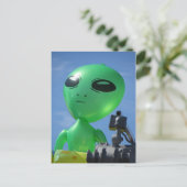 Carte Postale Alien vert (Debout devant)