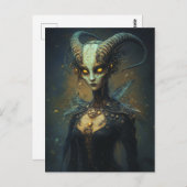 Carte Postale Alien Woman (Devant / Derrière)