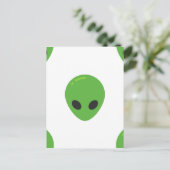 Carte Postale aliens émoji (Debout devant)