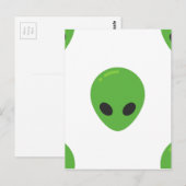Carte Postale aliens émoji (Devant / Derrière)