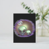 Carte Postale Aliens gris (Debout devant)