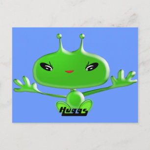 Carte Postale Aliens Huggs