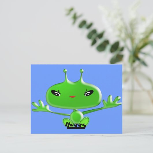 Carte Postale Aliens Huggs (Debout devant)