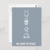 Carte Postale Aliens mignons (Devant / Derrière)