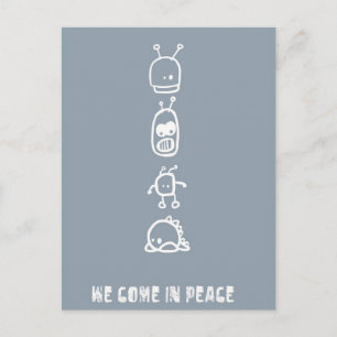 Carte Postale Aliens mignons