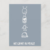 Carte Postale Aliens mignons (Devant)