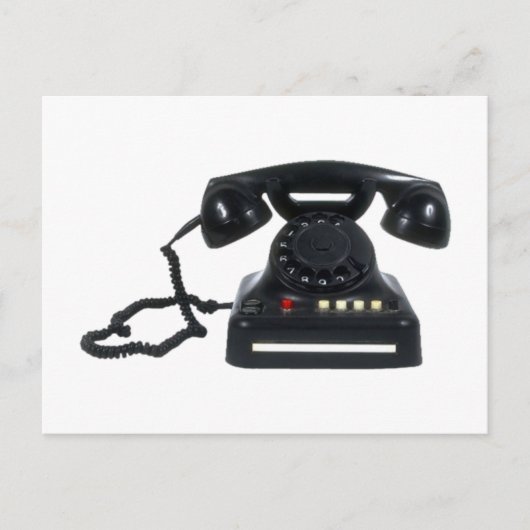 Carte Postale aligne l'ancien téléphone de Telefon (Devant)