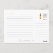 Carte postale alimentaire vietnamienne (Dos)