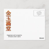 Carte Postale Alimentation Hawker (Dos)