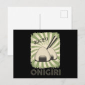 Carte Postale Alimentation parfaite japonaise Onigiri | Style Vi (Devant / Derrière)