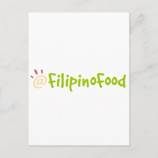 Carte Postale Alimentation philippine (Devant)