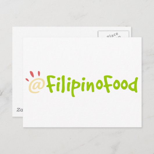 Carte Postale Alimentation philippine (Devant / Derrière)