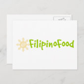 Carte Postale Alimentation philippine (Devant / Derrière)