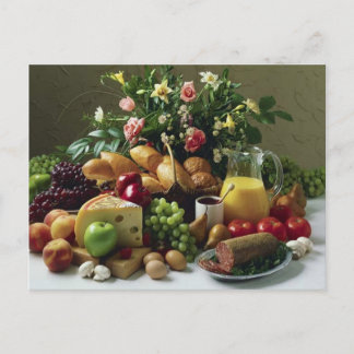 CARTE POSTALE ALIMENTATION SUR L'AFFICHAGE