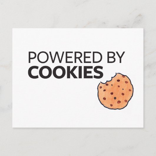 Carte Postale Alimenté par des cookies (Devant)