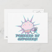 Carte Postale Alimenté Par Des Cupcakes (Devant / Derrière)