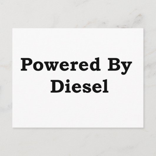 Carte Postale Alimenté Par Diesel (Devant)