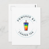 Carte Postale Alimenté par du thé chargé (Devant / Derrière)