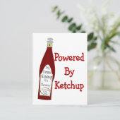 Carte Postale Alimenté Par Ketchup (Debout devant)
