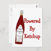 Carte Postale Alimenté Par Ketchup (Devant / Derrière)