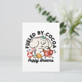 Carte Postale Alimenté par le cacao et les Rêves de chiots - Chi (Debout devant)