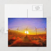 Carte Postale Alimenté par le vent (Devant / Derrière)