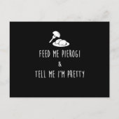 Carte Postale Alimentez-Moi Pierogi Et Dites-Moi IM Joli Imprime (Devant)
