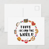 Carte Postale Aliments dans le monde (Devant / Derrière)