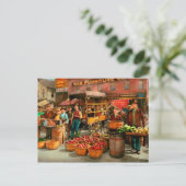 Carte Postale Aliments - Légumes - Indianapolis Market 1908 (Debout devant)