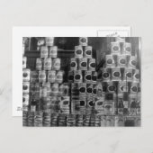 Carte Postale Aliments vintages en conserve (Devant / Derrière)