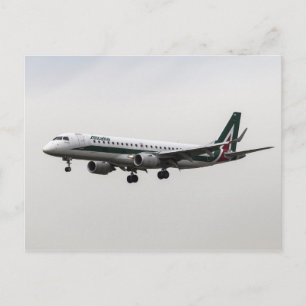 Carte Postale Alitalia Embraer 190