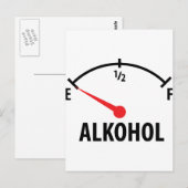 Carte Postale Alkohol Tankanzeige (Devant / Derrière)