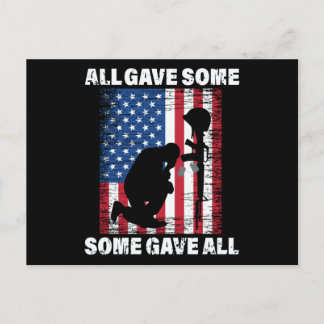 Carte Postale All Gave Some , Some Gave All - USA Army