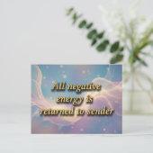 Carte Postale All negative energy is returned to sender (Debout devant)