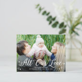 Carte postale All Our Love Valentine's Day (Debout devant)