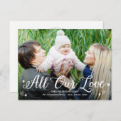 Carte postale All Our Love Valentine's Day (Devant / Derrière)