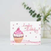 Carte postale All Pink and Sparkday Birthday Fanfa (Debout devant)