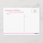 Carte postale All Pink and Sparkday Birthday Fanfa (Dos)