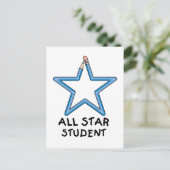 Carte postale All Star Student (Debout devant)