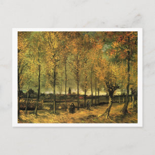 Carte Postale Allée avec peupliers par Vincent van Gogh