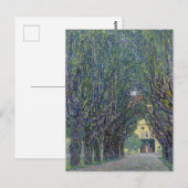Carte Postale Allée de Gustav Klimt à Schloss Kammer. (Devant / Derrière)