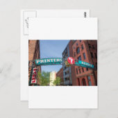 Carte Postale Allée de l'imprimante (Devant / Derrière)