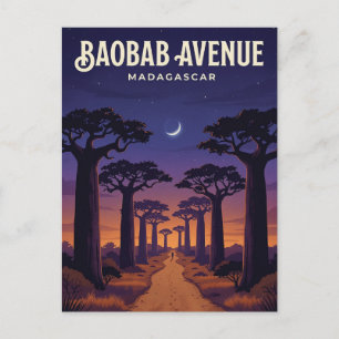 Carte Postale Allée des Baobabs, Morondava, Menabe